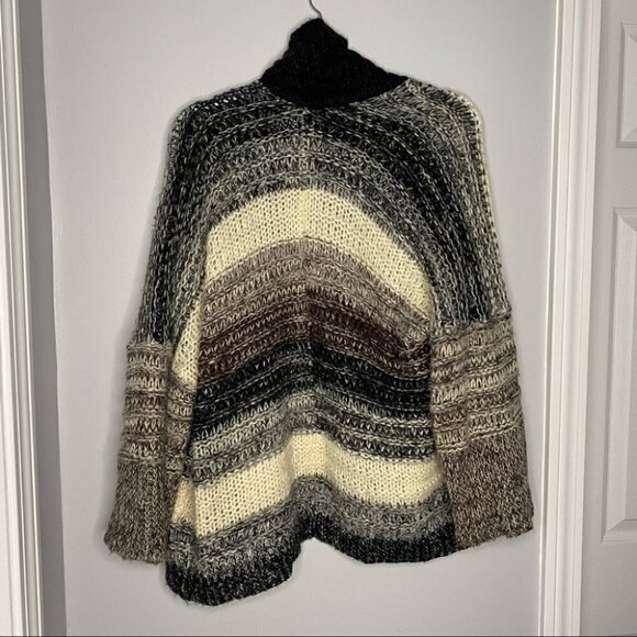 Wooden Ships Anthropologie Mohair Blend Draped Neck Cardigan Sweater - Picture 4 of 6